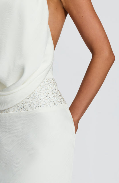 Vestido largo Armelle - Marfil