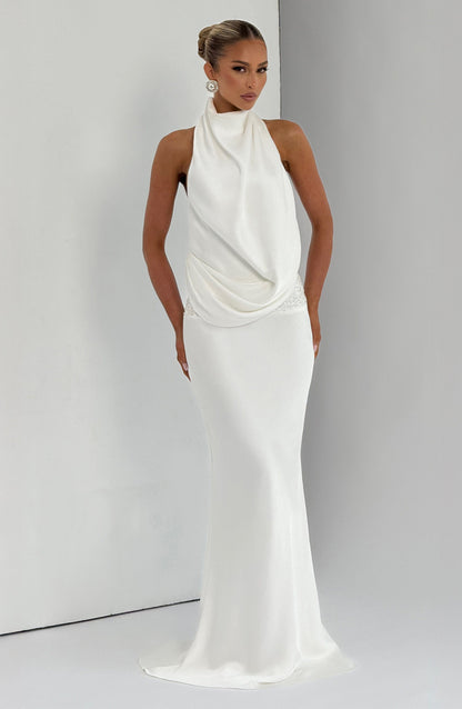 Vestido largo Armelle - Marfil