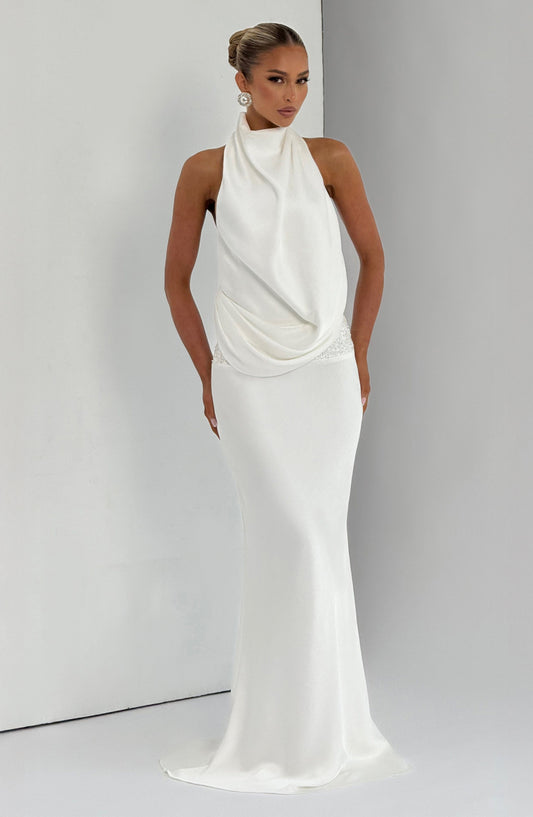 Vestido largo Armelle - Marfil