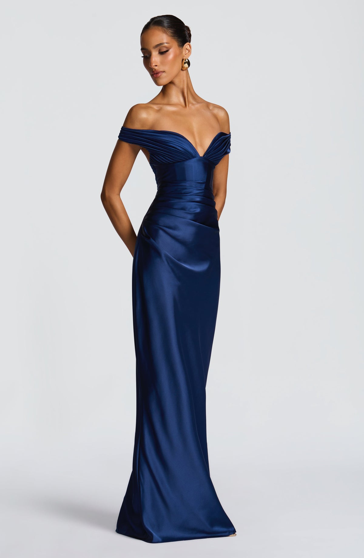 Vestido largo Aurelia - Azul marino