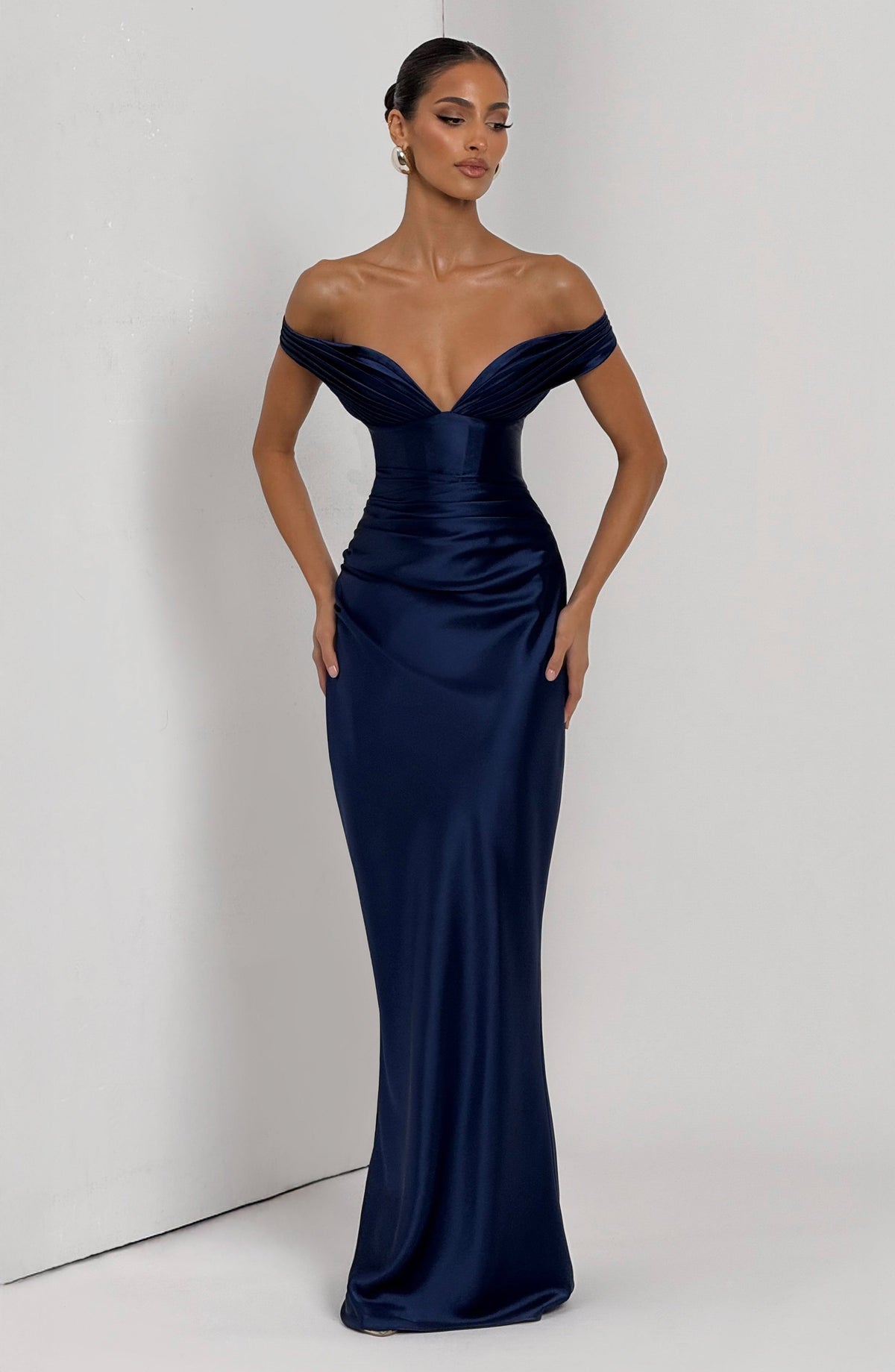 Vestido largo Aurelia - Azul marino