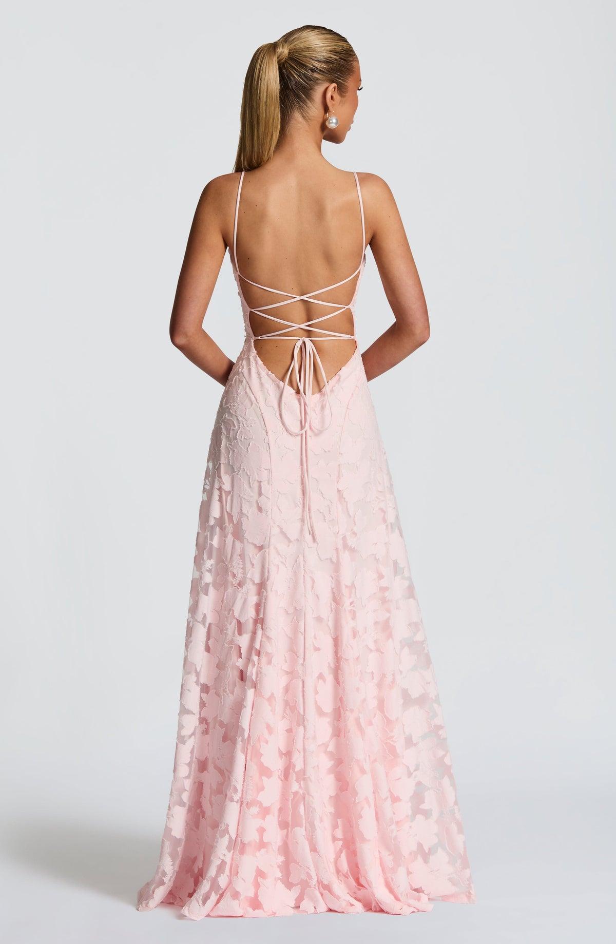 Vestido largo Francis - Rosa empolvado