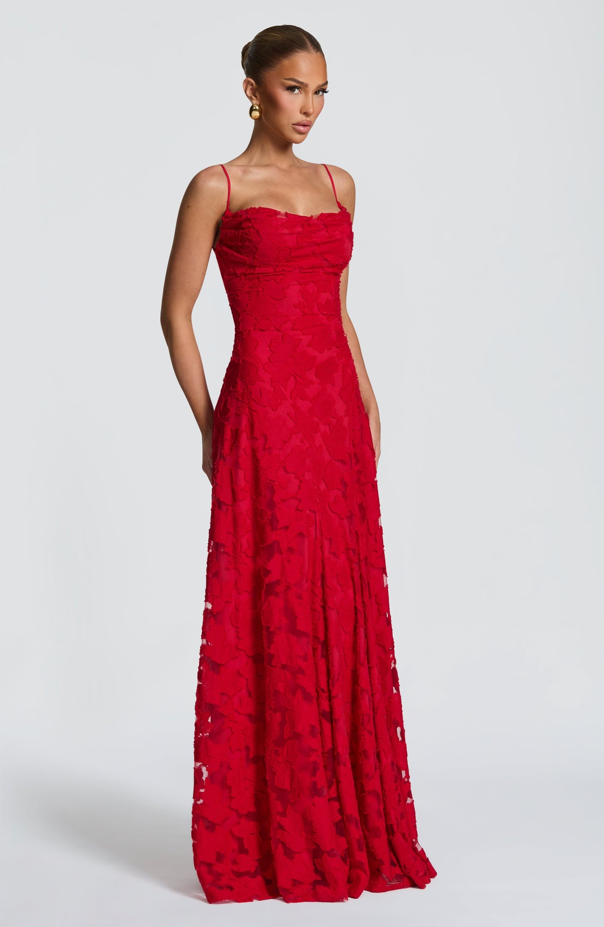 Vestido largo Francis - Rojo