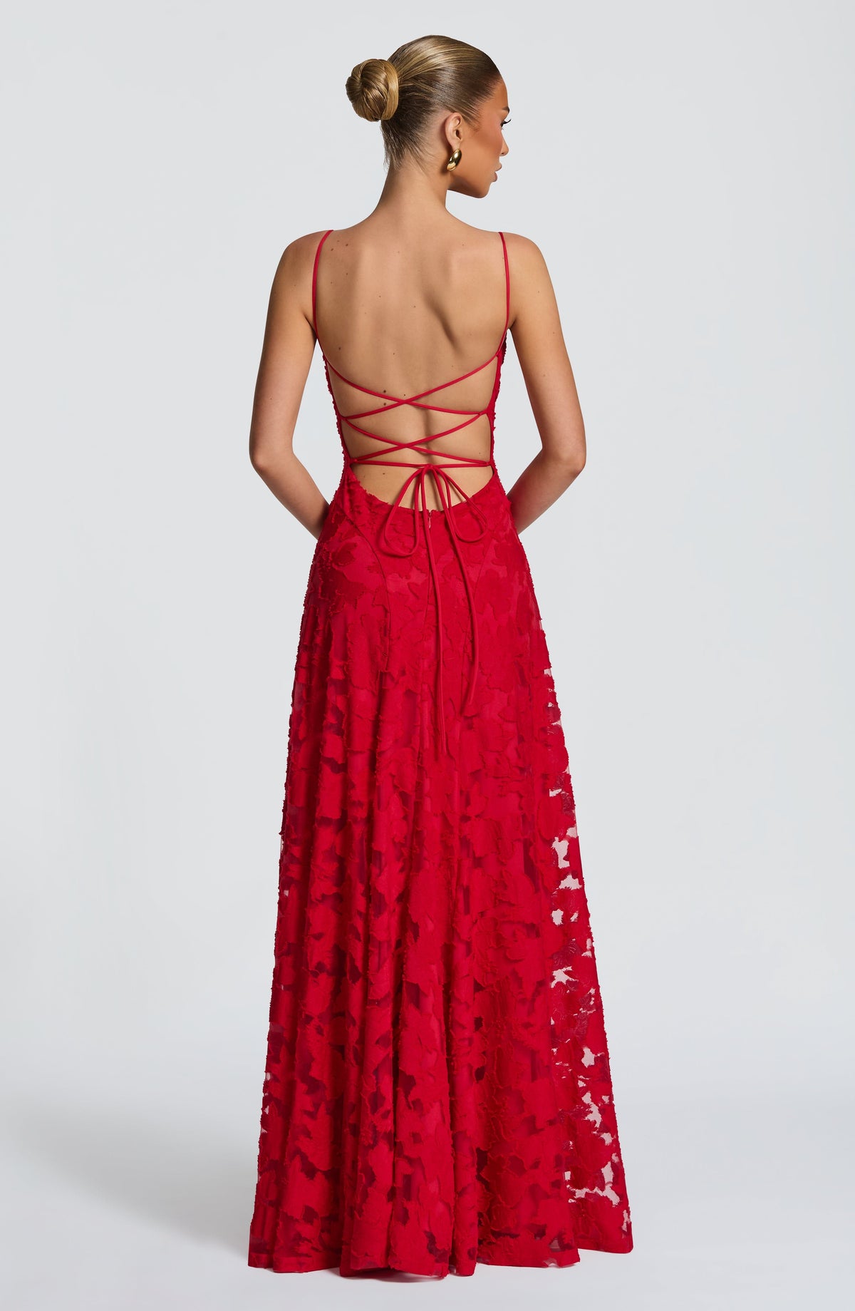 Vestido largo Francis - Rojo