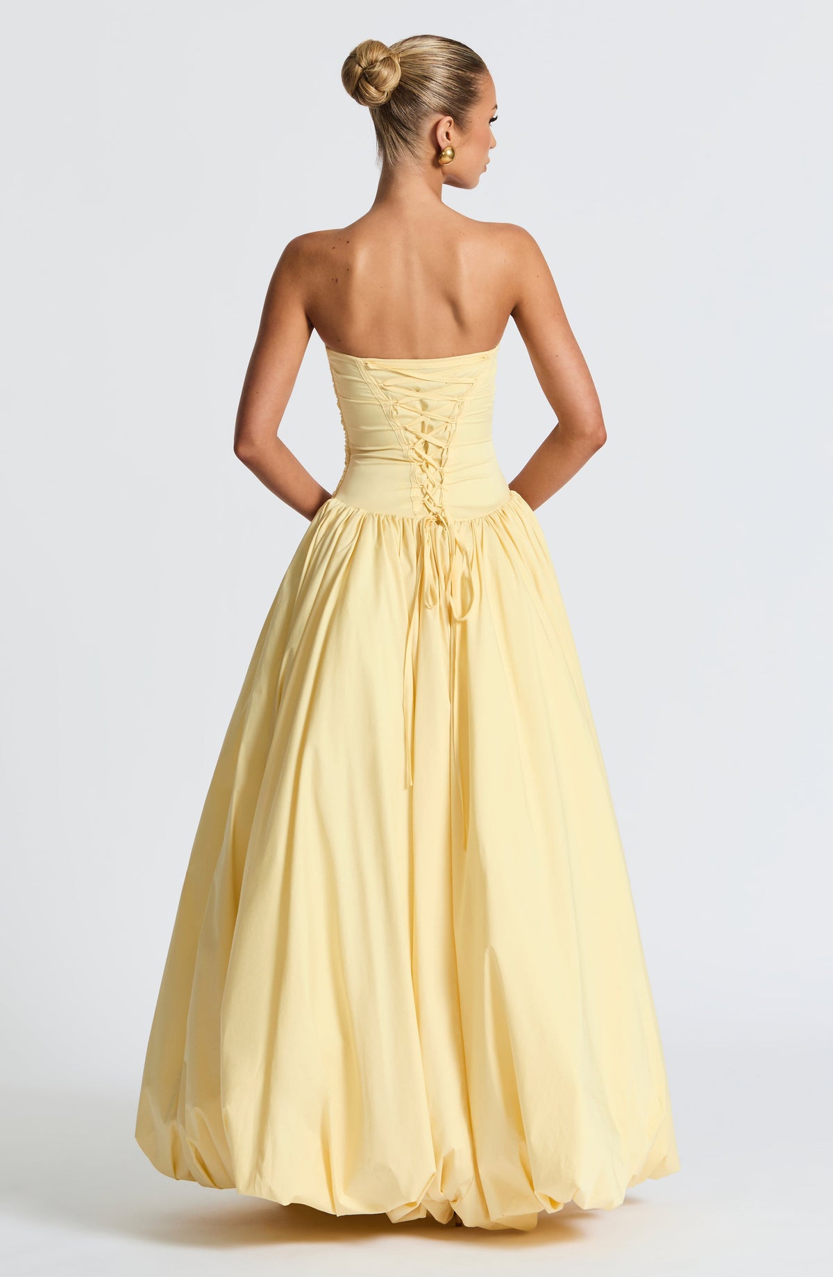 Vestido largo Jillian - Limón
