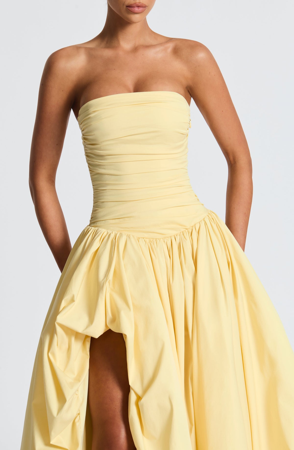 Vestido largo Jillian - Limón