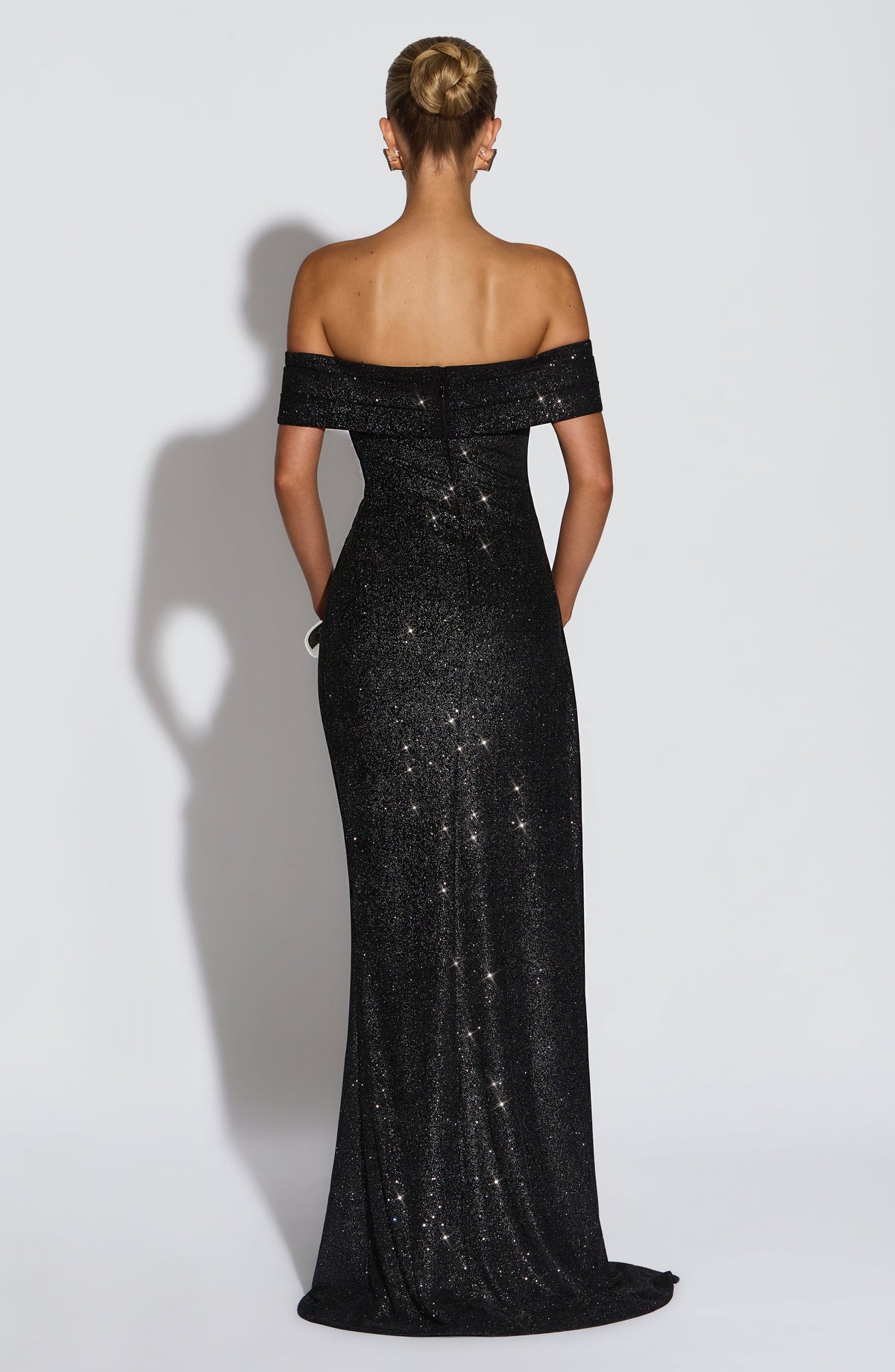 Vestido largo Joyce - Negro brillante