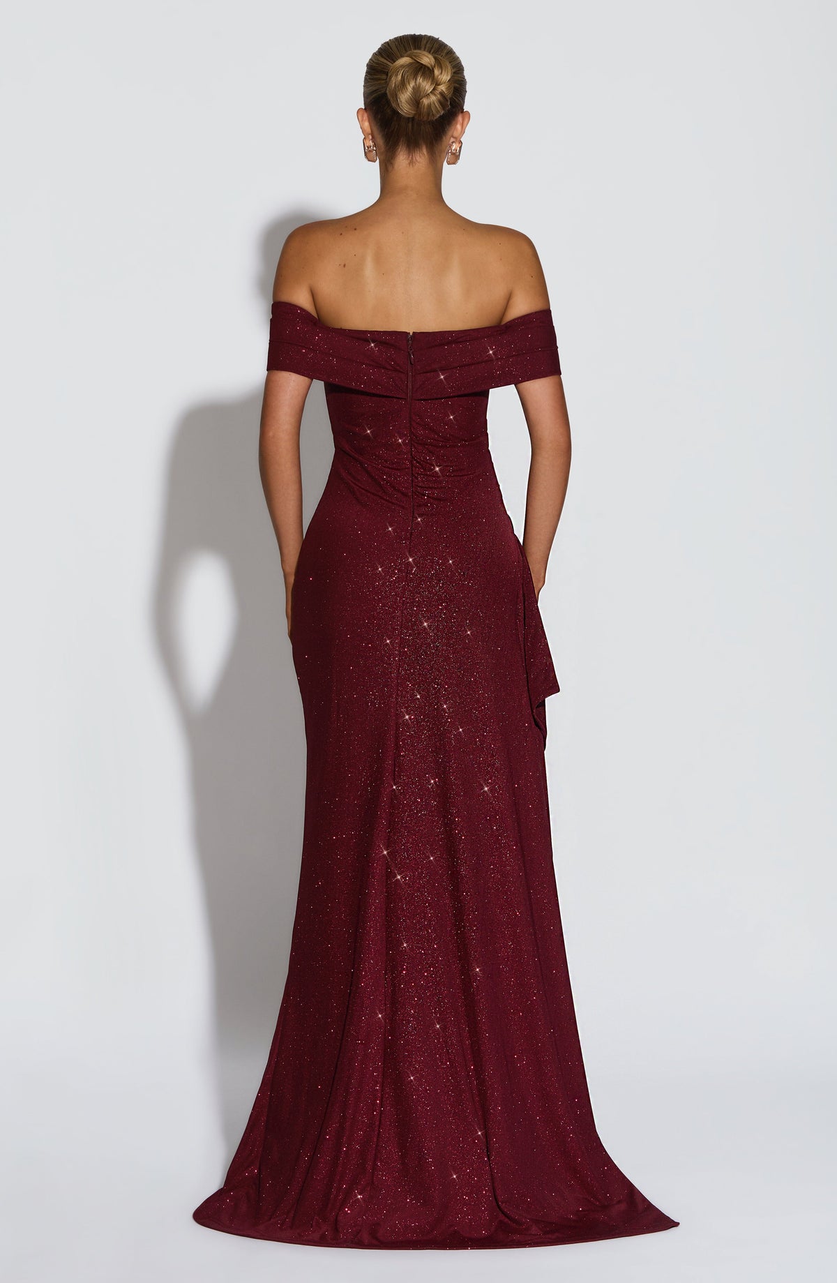 Vestido largo Joyce - Vino brillante