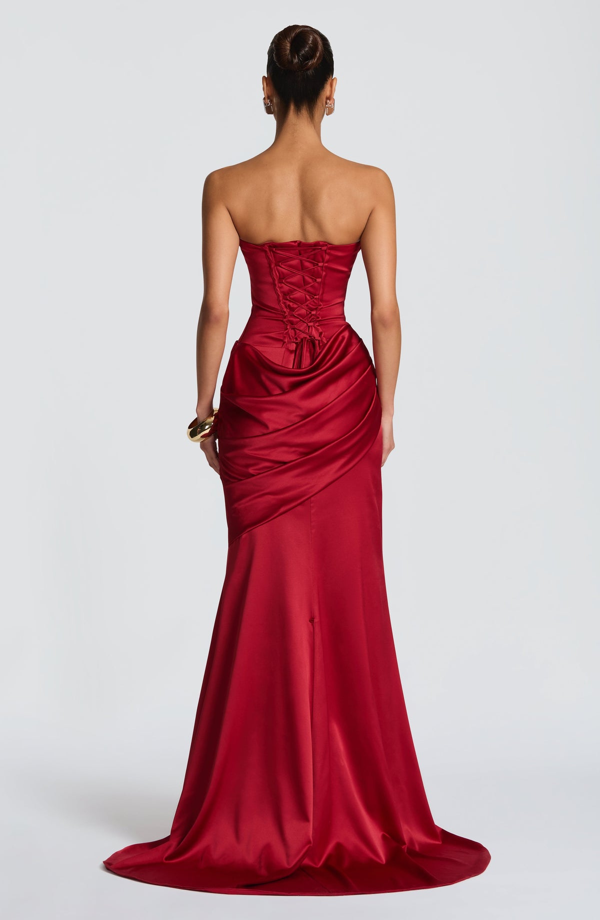 Vestido largo Kensington - Rojo intenso