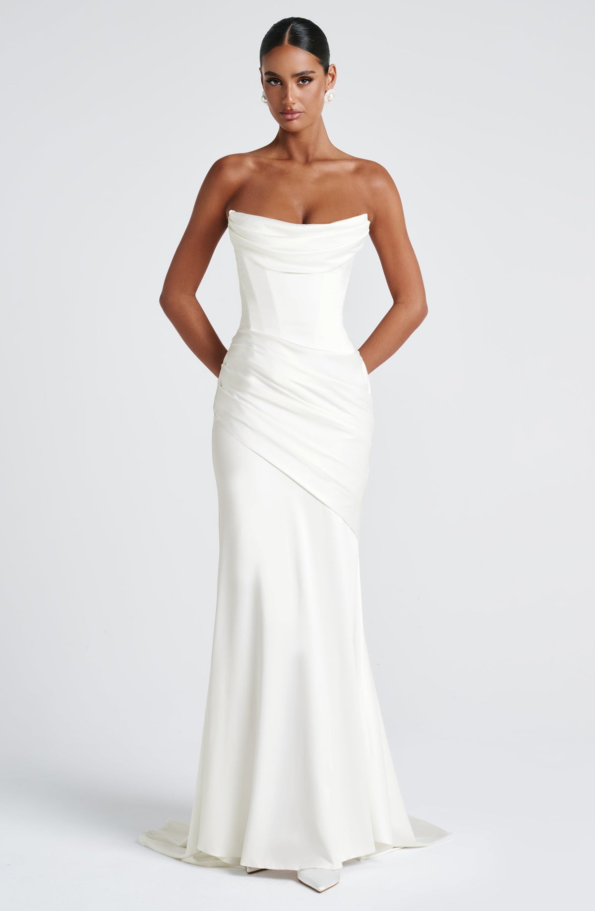 Vestido largo Kensington - Marfil