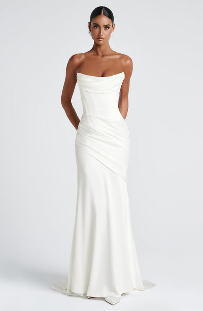 Vestido largo Kensington - Marfil