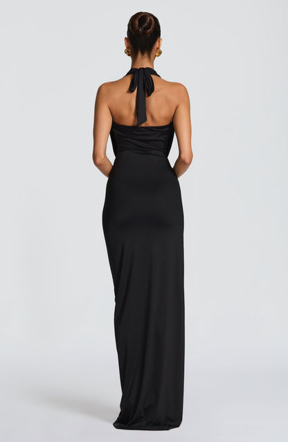 Vestido largo Kingsley - Negro