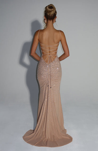 Vestido de gala Lorelei - Nude