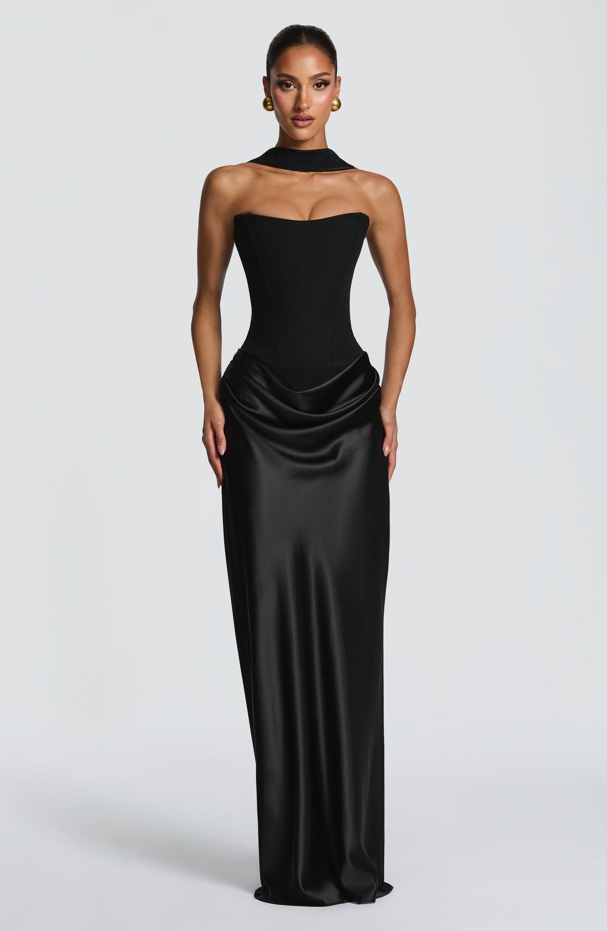 Vestido largo Maggie - Negro
