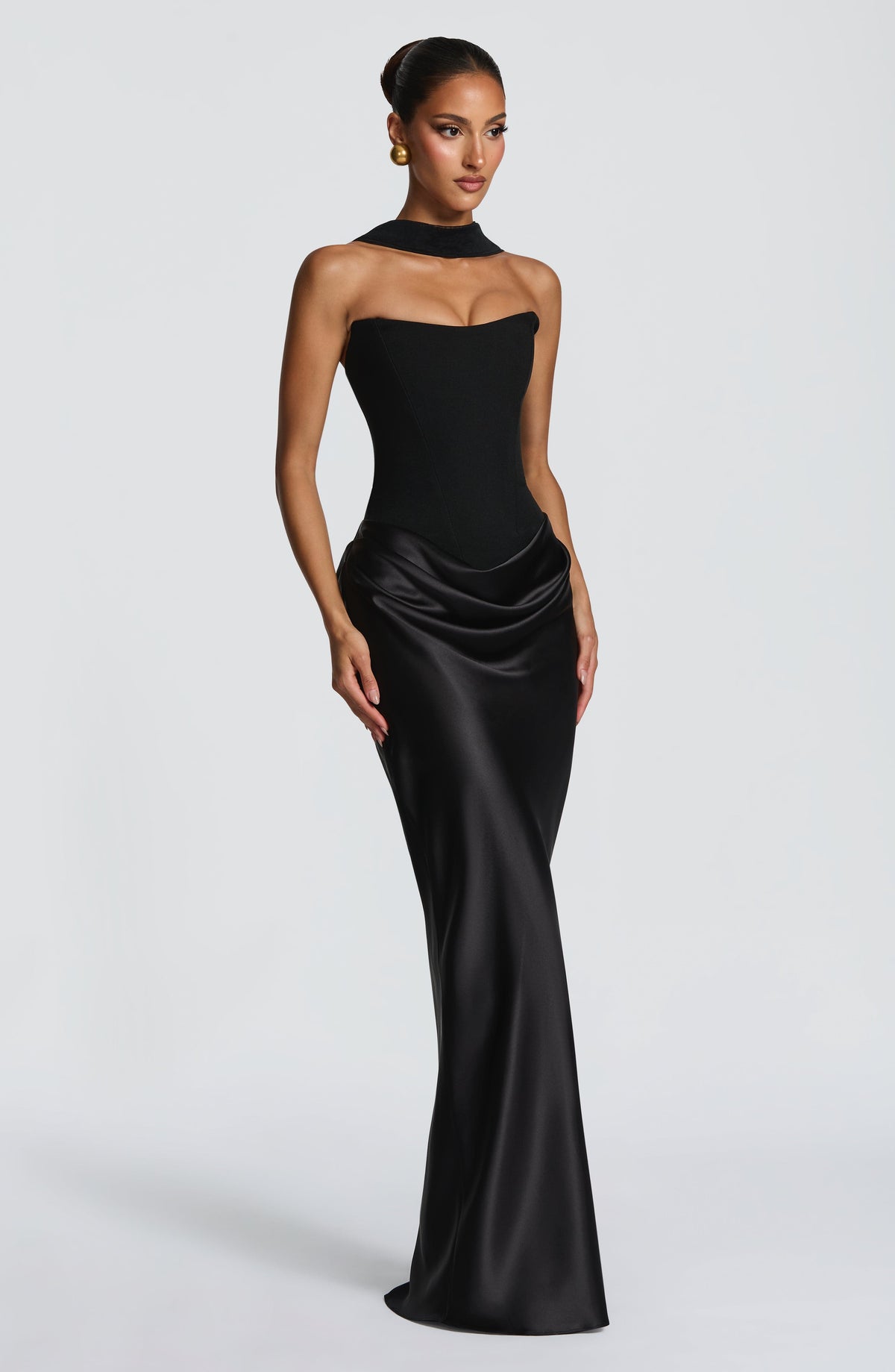 Vestido largo Maggie - Negro