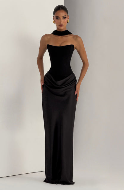Vestido largo Maggie - Negro