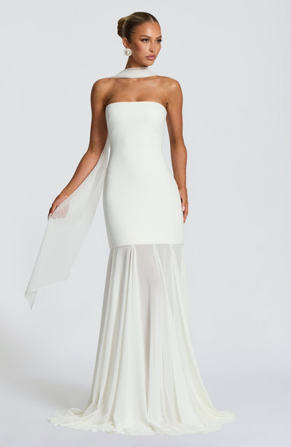 Vestido de gala Merritt - Marfil