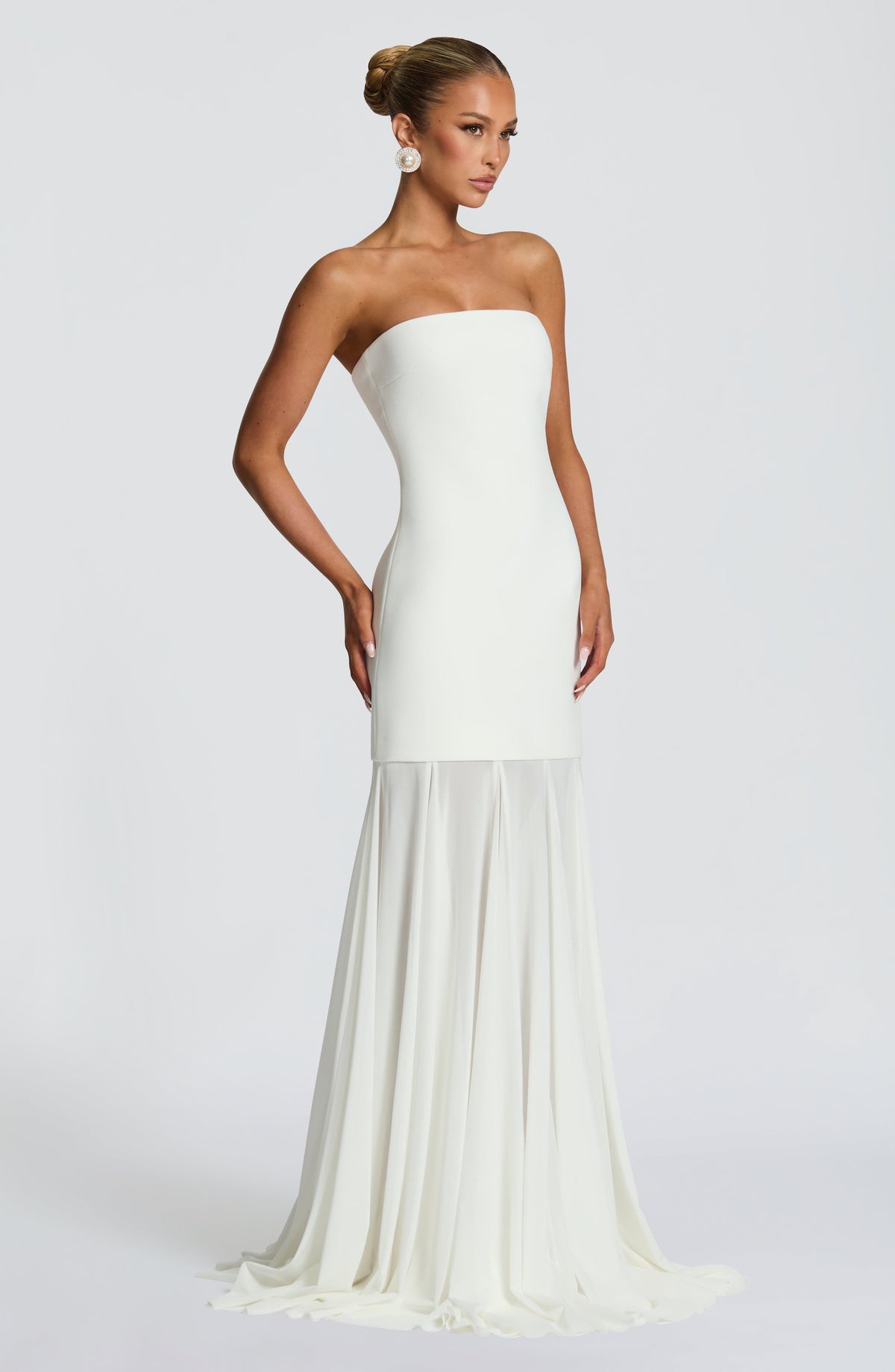 Vestido de gala Merritt - Marfil