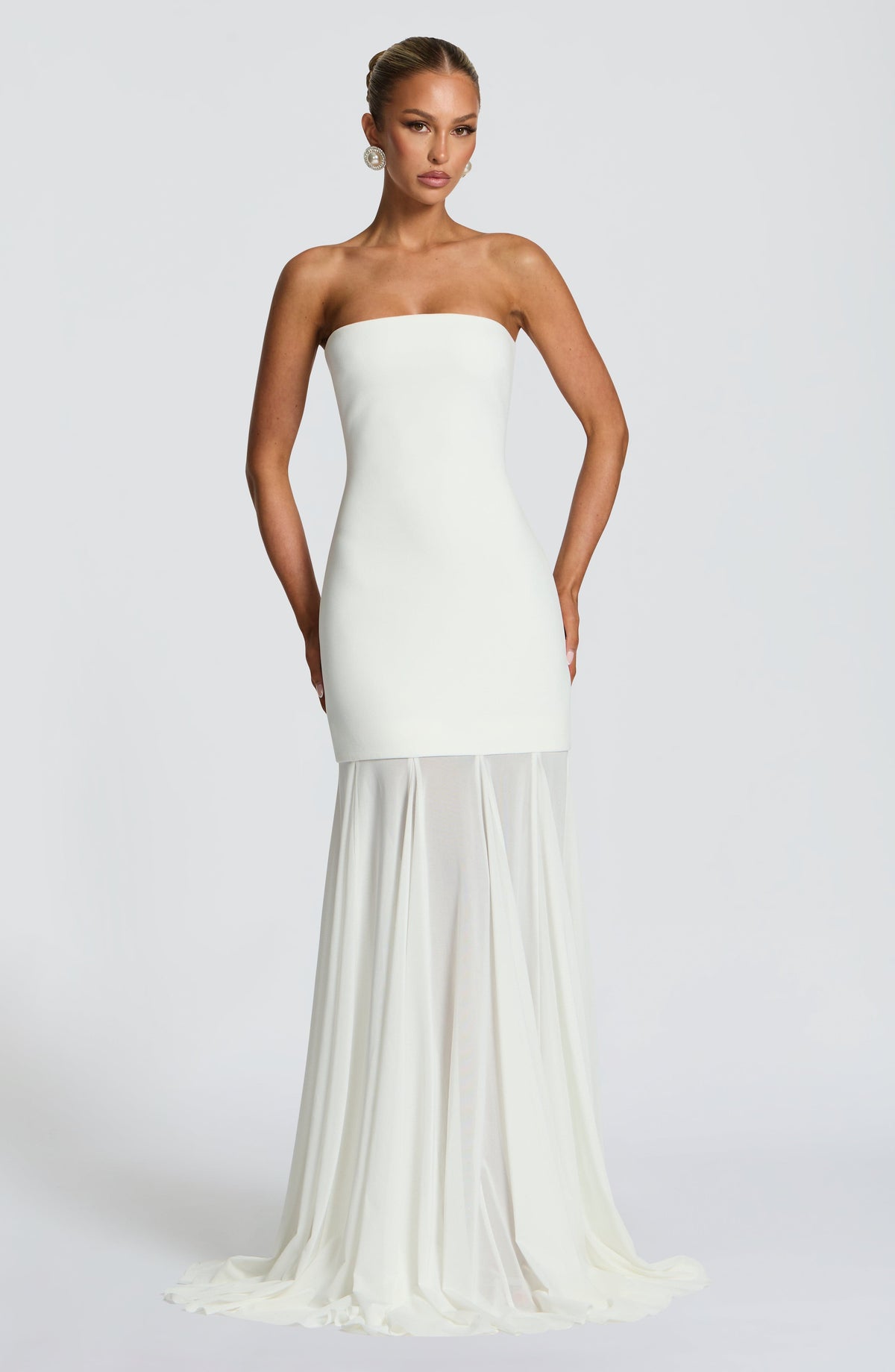 Vestido de gala Merritt - Marfil