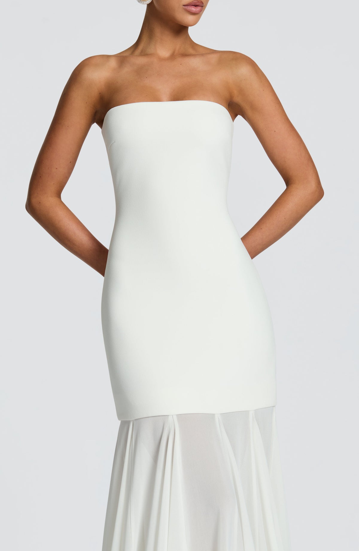 Vestido de gala Merritt - Marfil