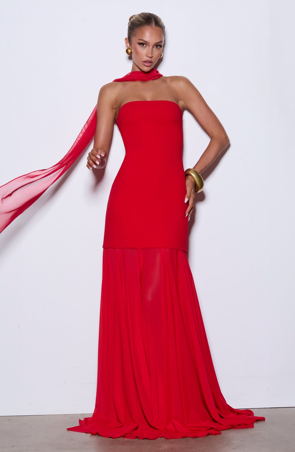 Vestido de gala Merritt - Rojo