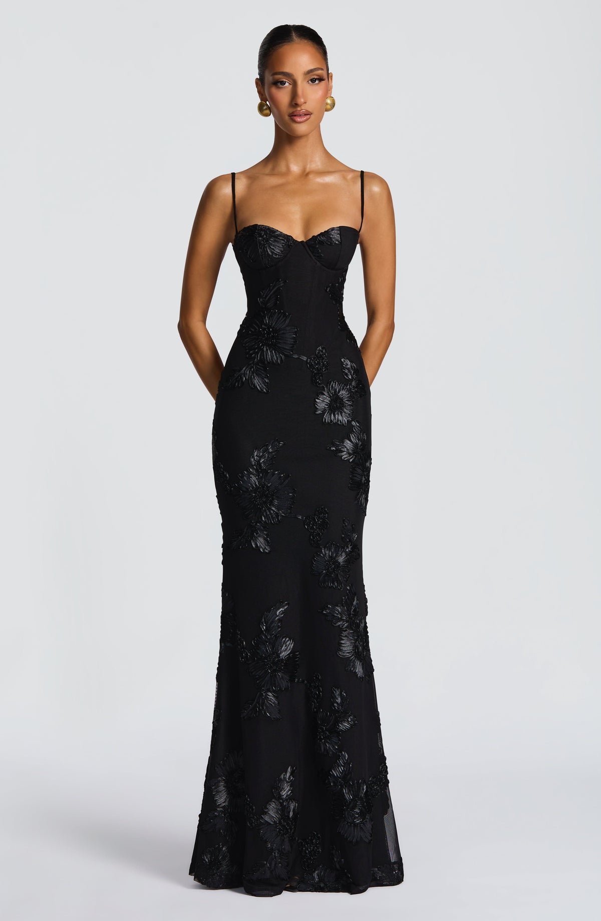 Vestido largo Nefertiti - Negro