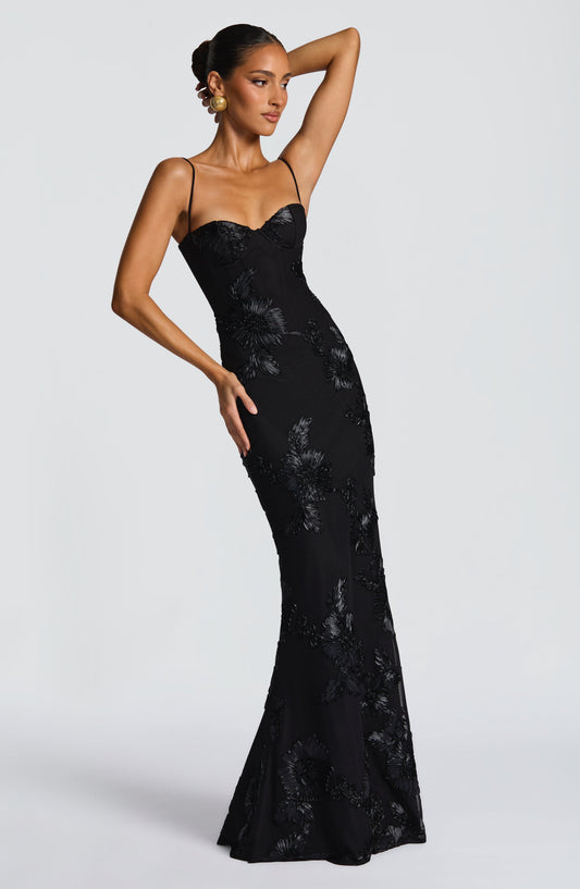 Vestido largo Nefertiti - Negro