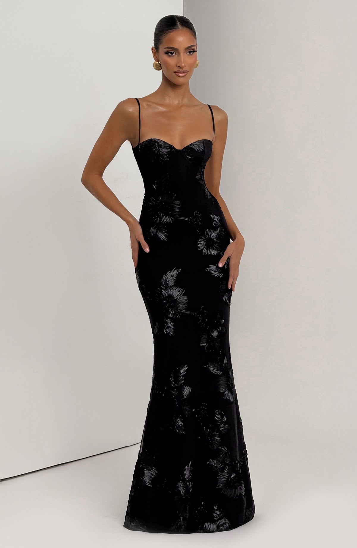 Vestido largo Nefertiti - Negro