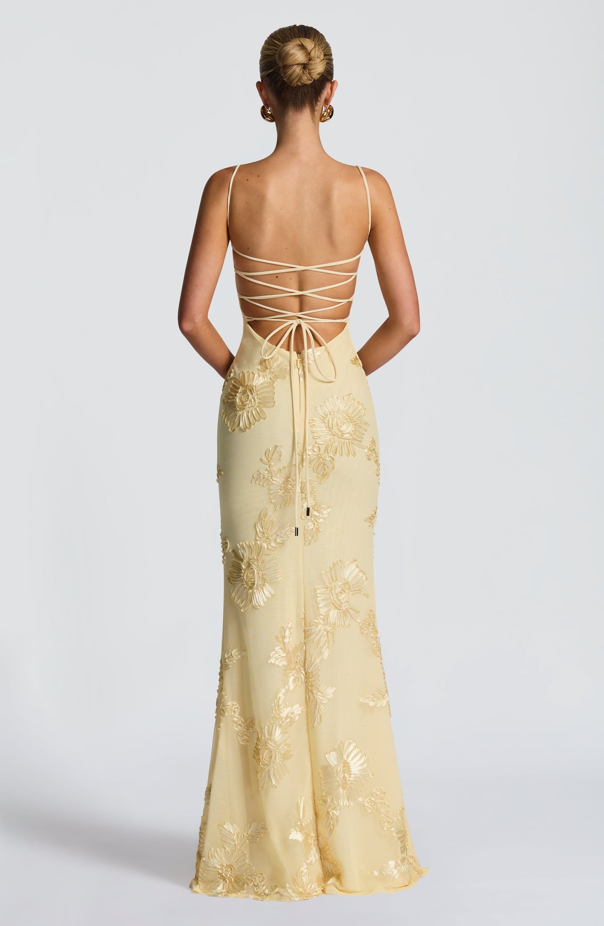 Vestido largo Nefertiti - Limón