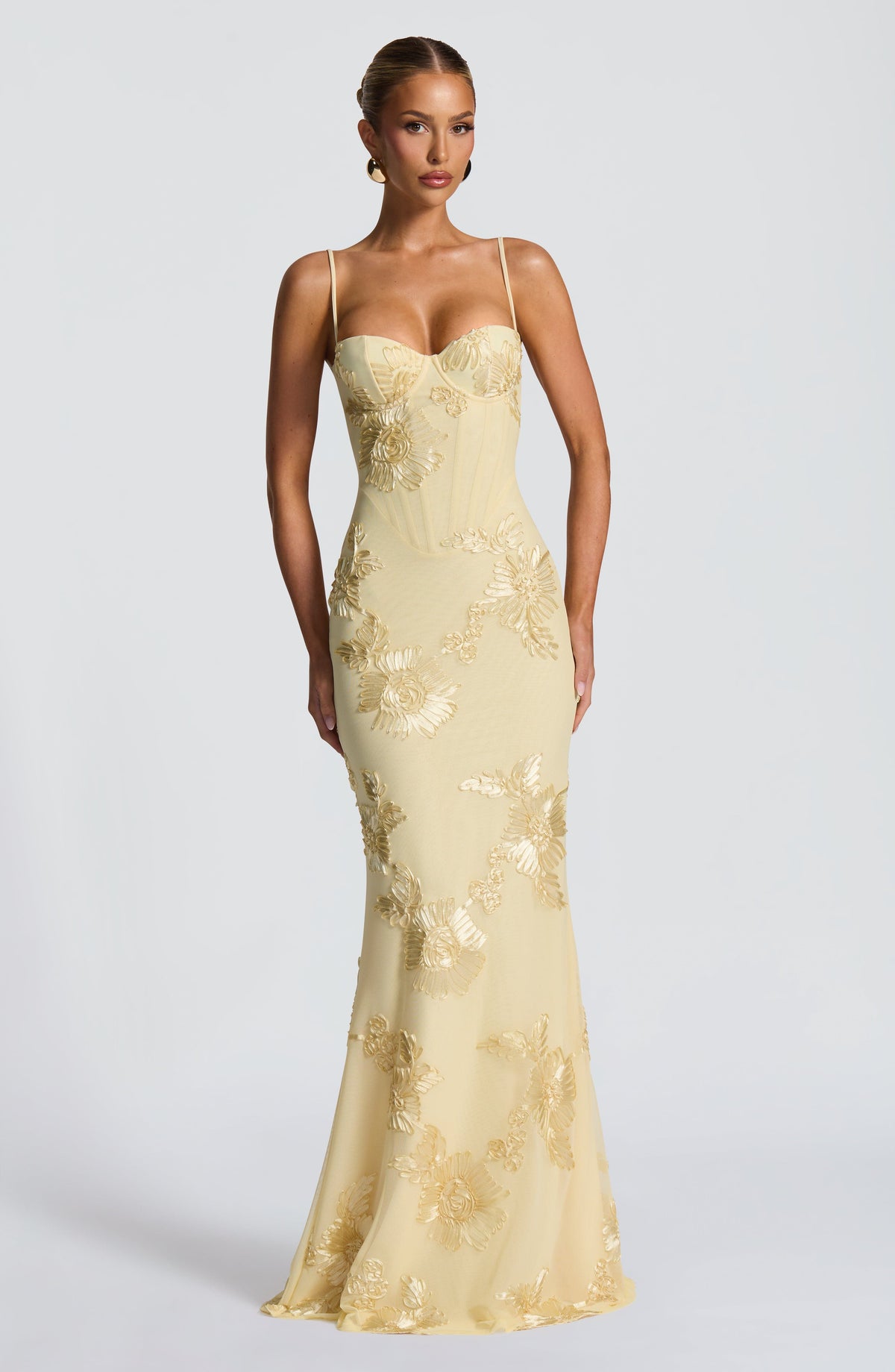Vestido largo Nefertiti - Limón