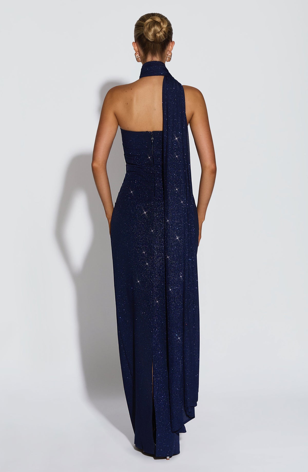 Vestido largo Pandra - Azul marino brillante