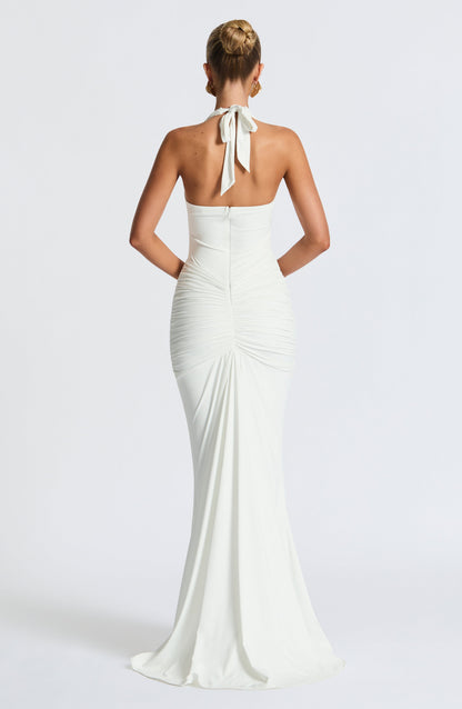 Vestido largo Rosetta - Blanco