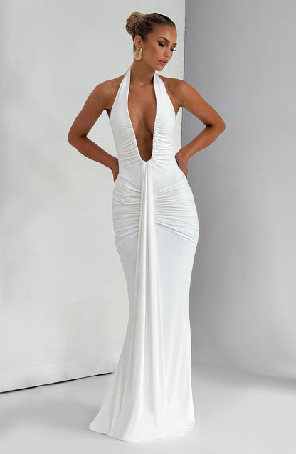 Vestido largo Rosetta - Blanco