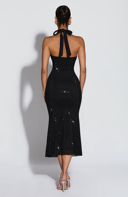 Vestido midi Sonora - Negro
