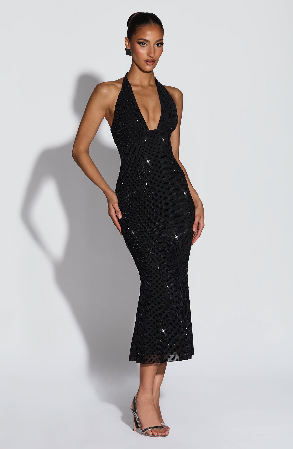 Vestido midi Sonora - Negro