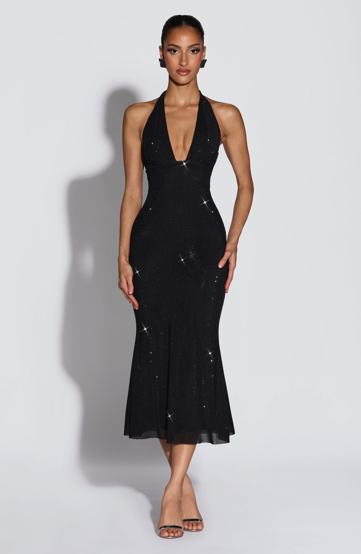 Vestido midi Sonora - Negro
